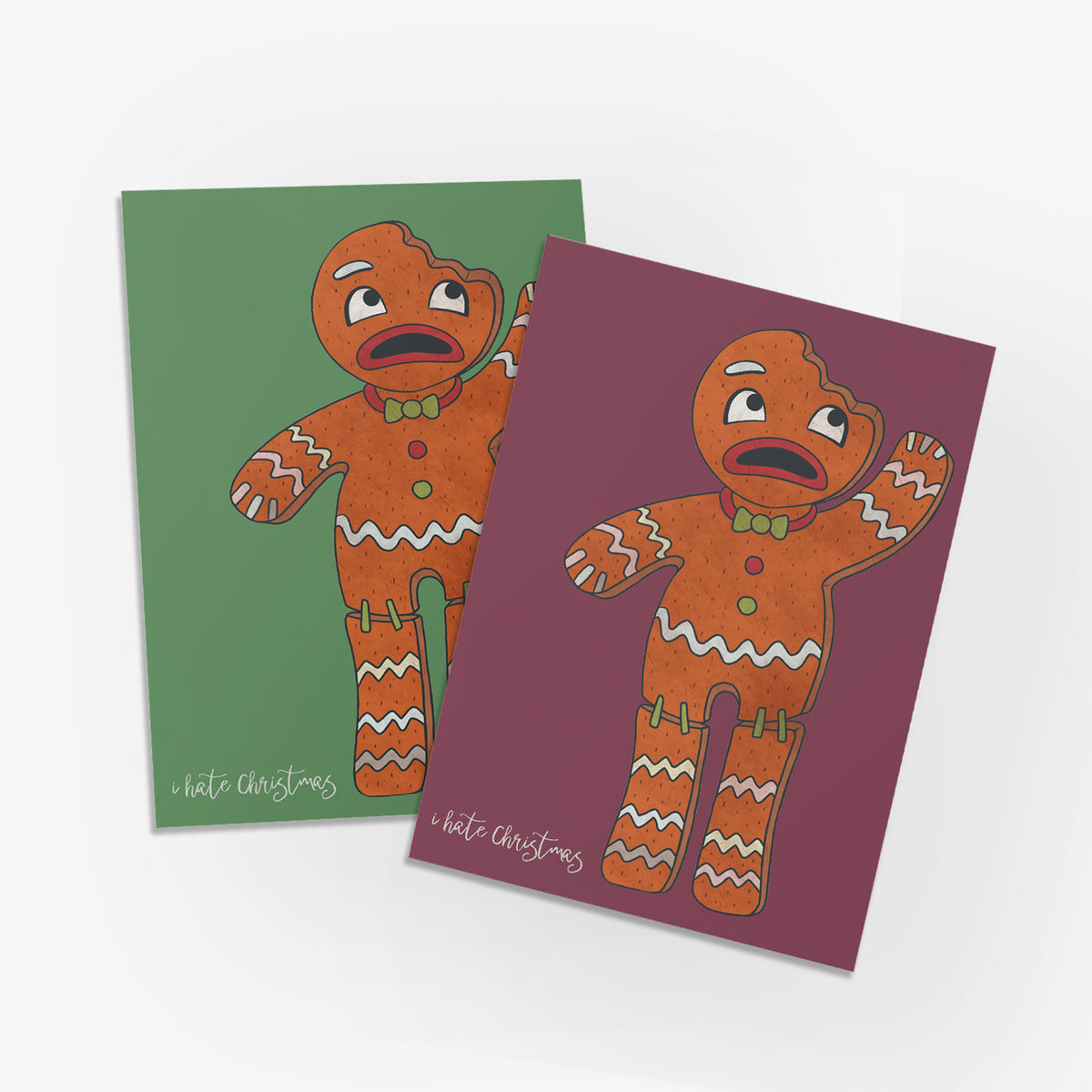 I Hate Christmas Greeting Cards, Set of 24