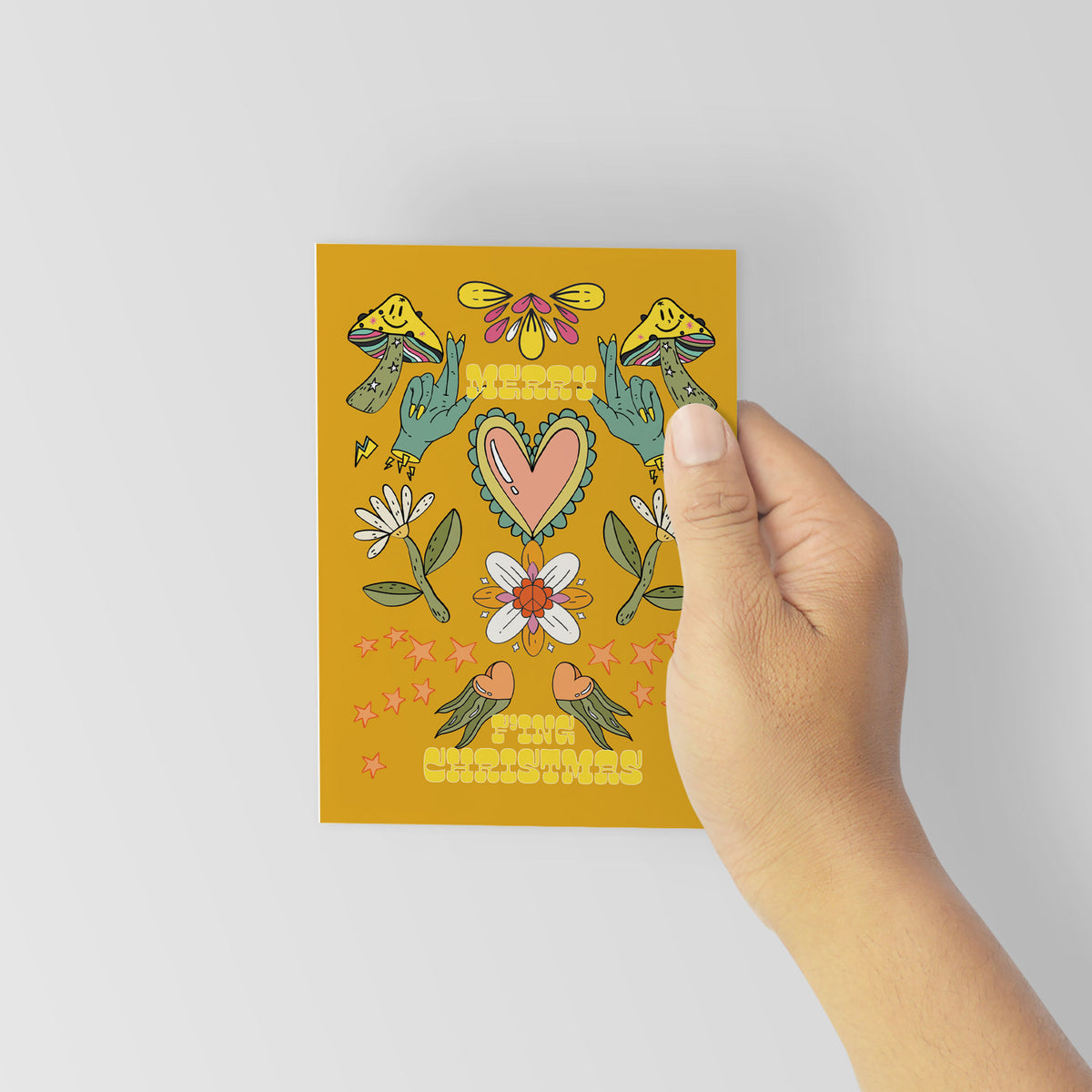 Merry Mantras Christmas Cards, Set of 24