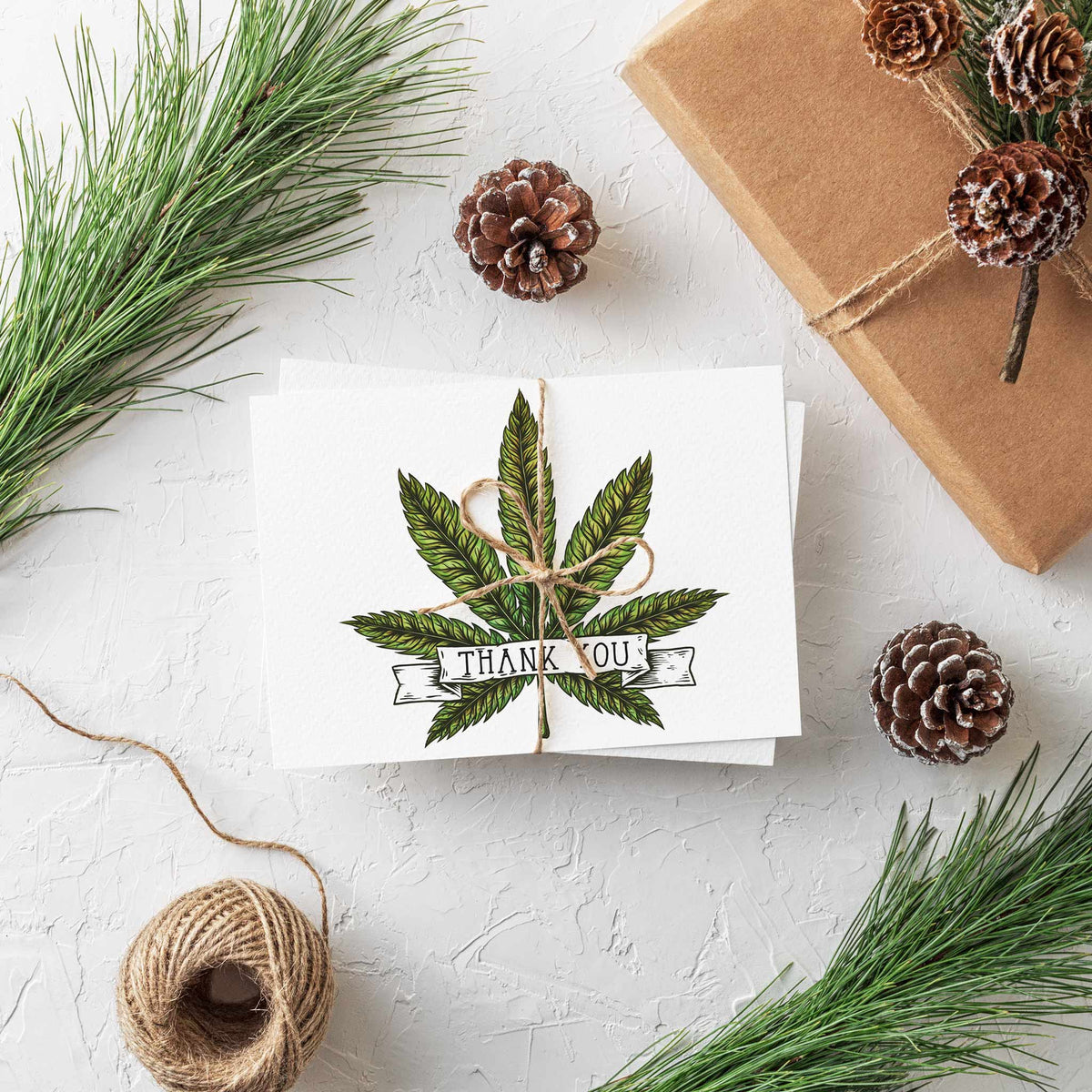 Cannabis Thank You Cards, Set of 24