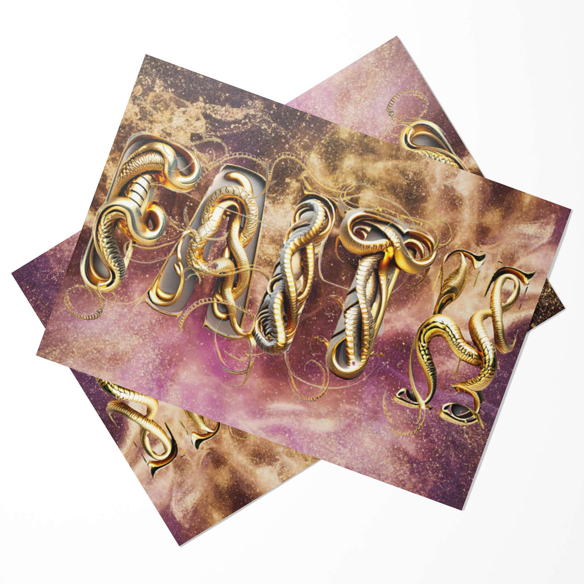 Cosmic Serpent Christmas Cards, Set of 24