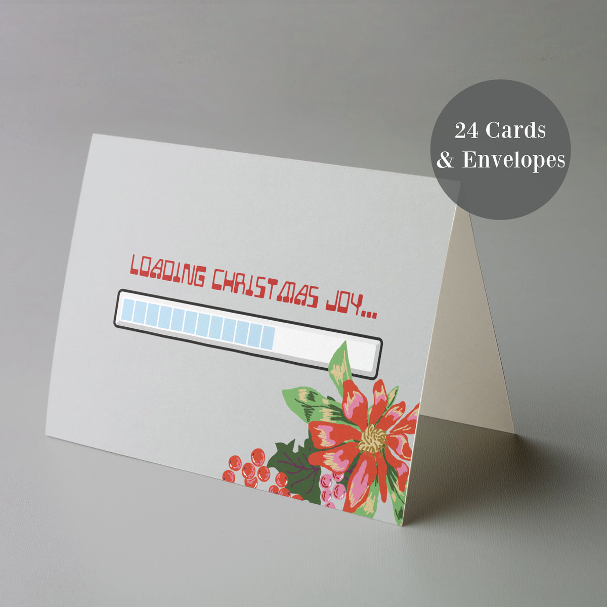 Retro Computer Christmas Greeting Cards, Set of 24
