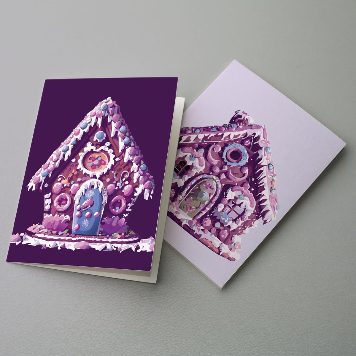 Gingerbread House Christmas Cards, Set of 24