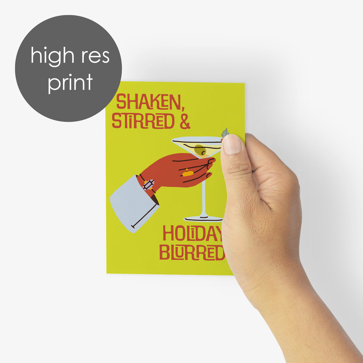 Holiday Spirits Christmas Cards, Set of 24