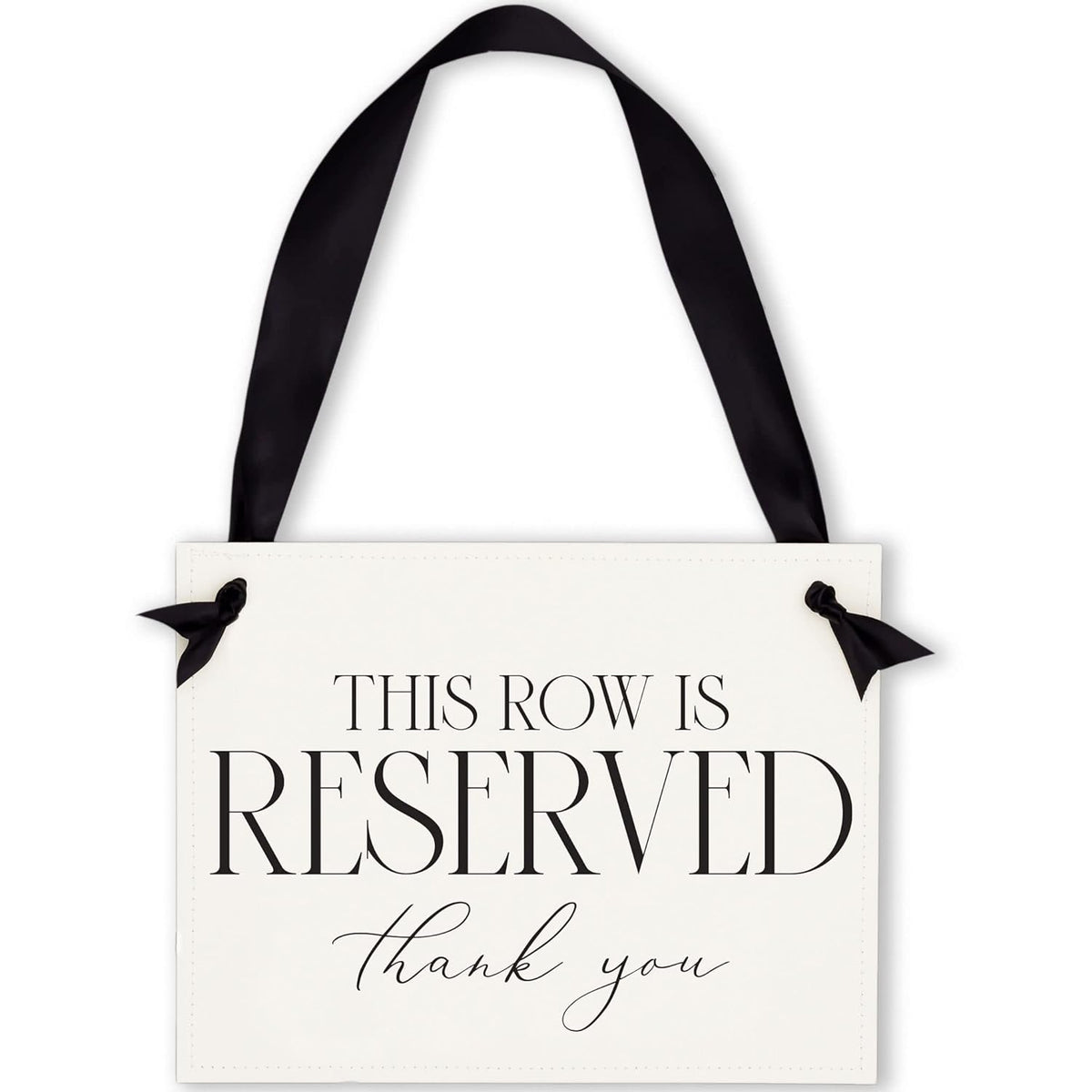Reserved Row Chair Signs, Set of 2