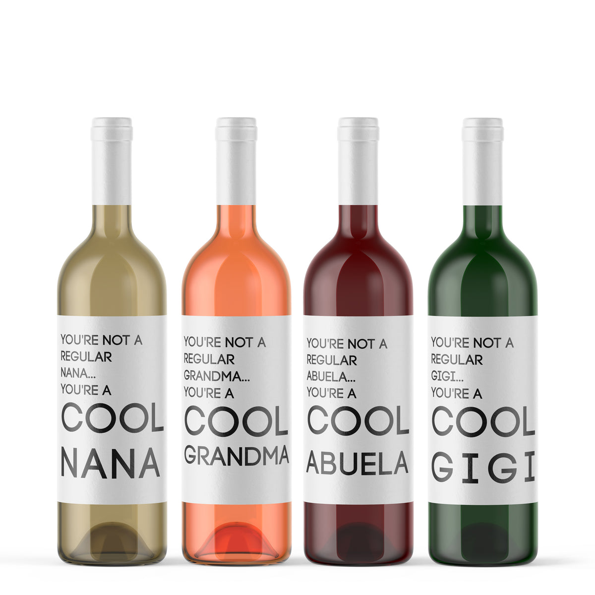 Cool Grandma Wine Label