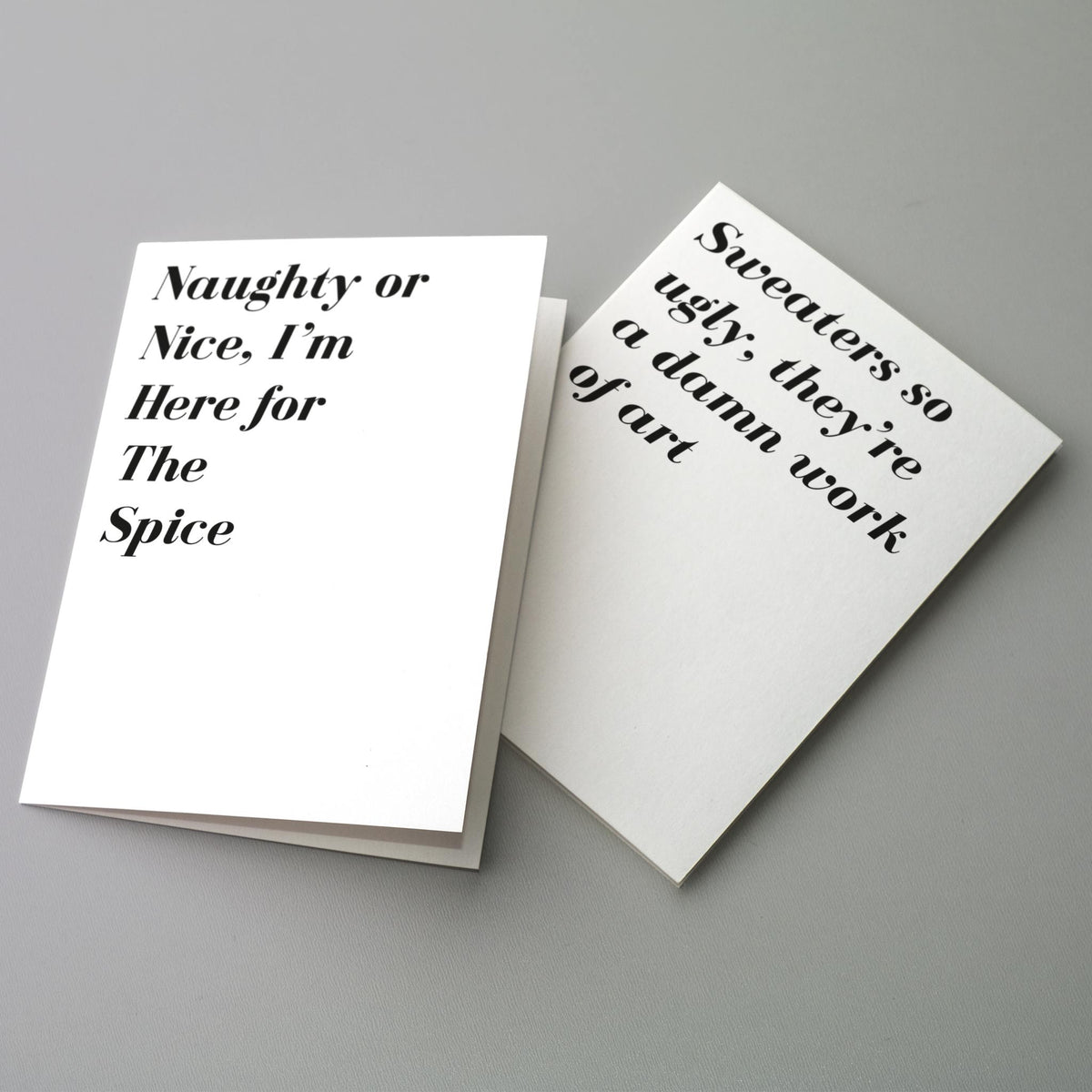 Snarky Christmas Greeting Cards, Set of 24