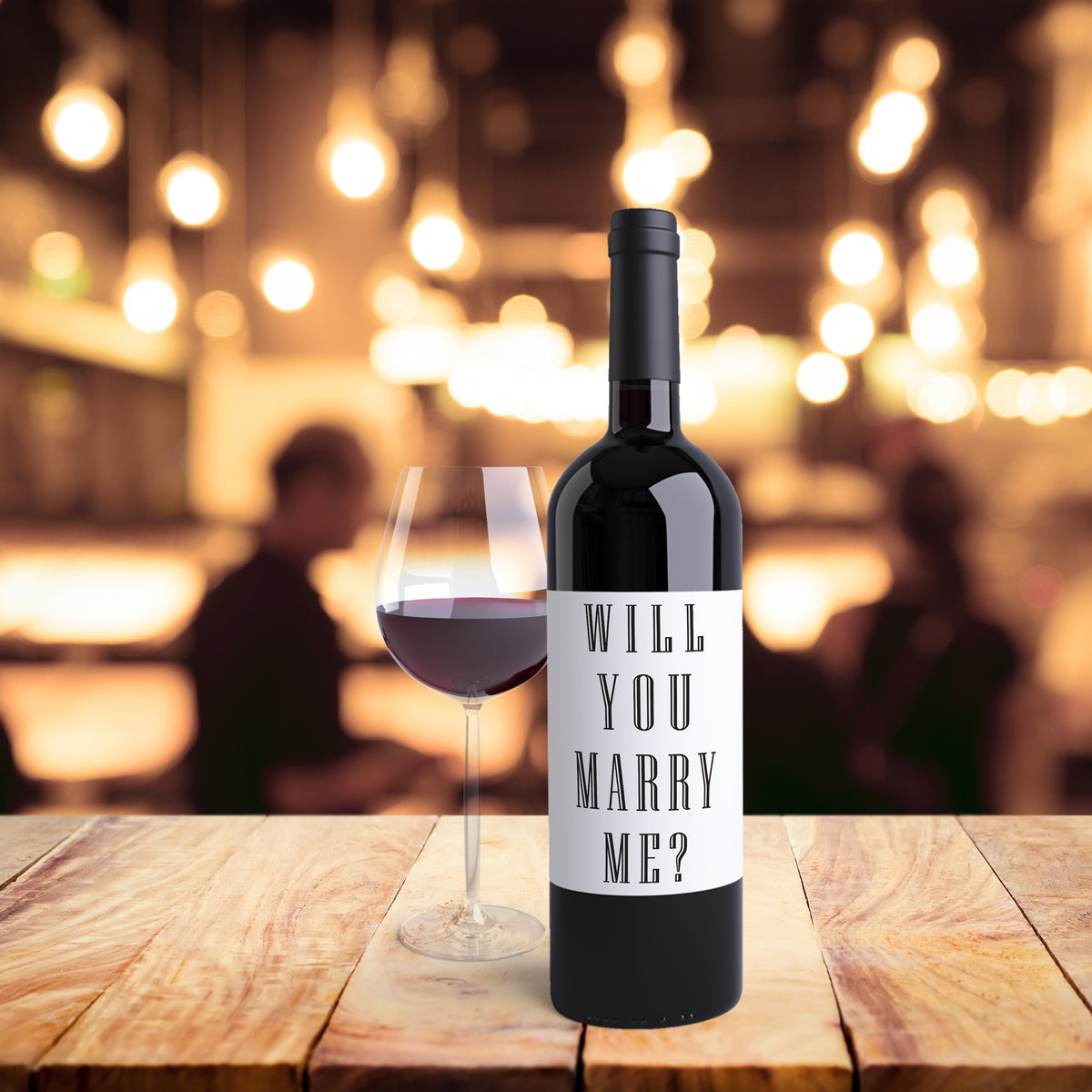 Proposal Wine Labels, Pack of 2