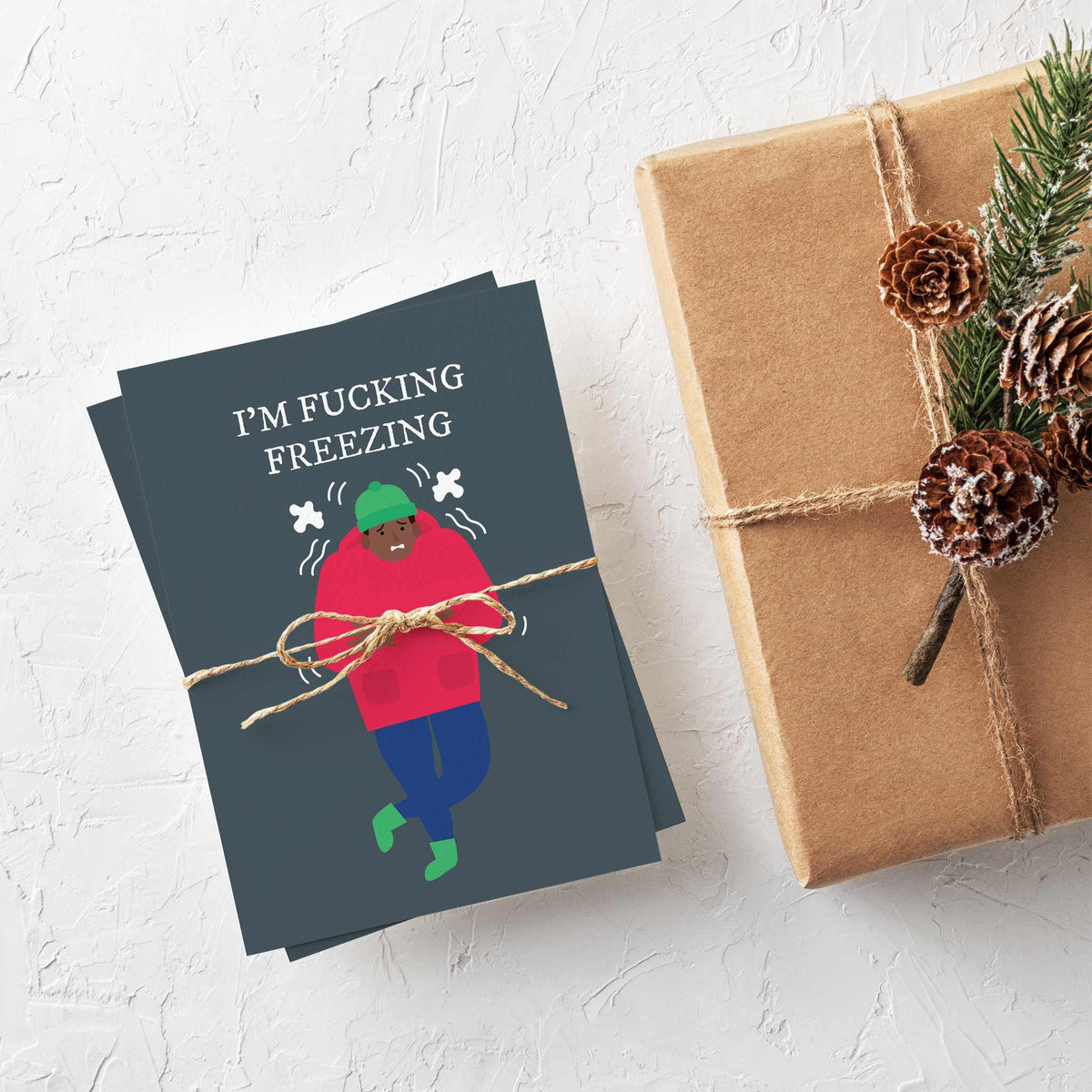 I'm F*cking Freezing Winter Greeting Cards, Set of 24