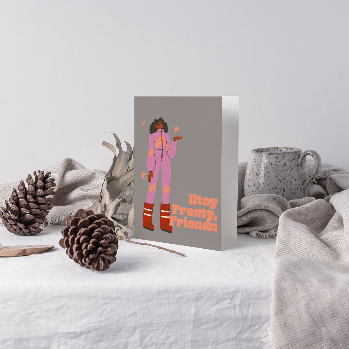 Winter Sport Greeting Cards, Set of 24
