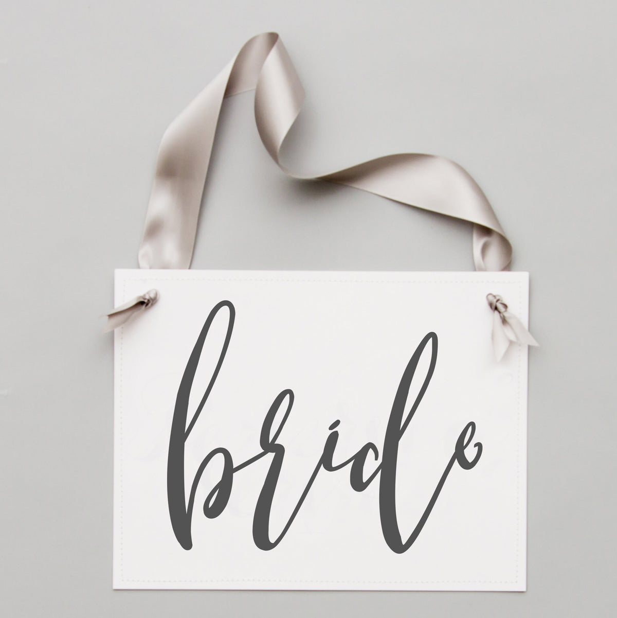 Bride and Groom Wedding Chair Signs, Set of 2