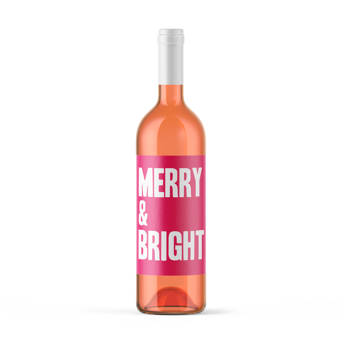 Modern Christmas Wine Labels, Pack of 4
