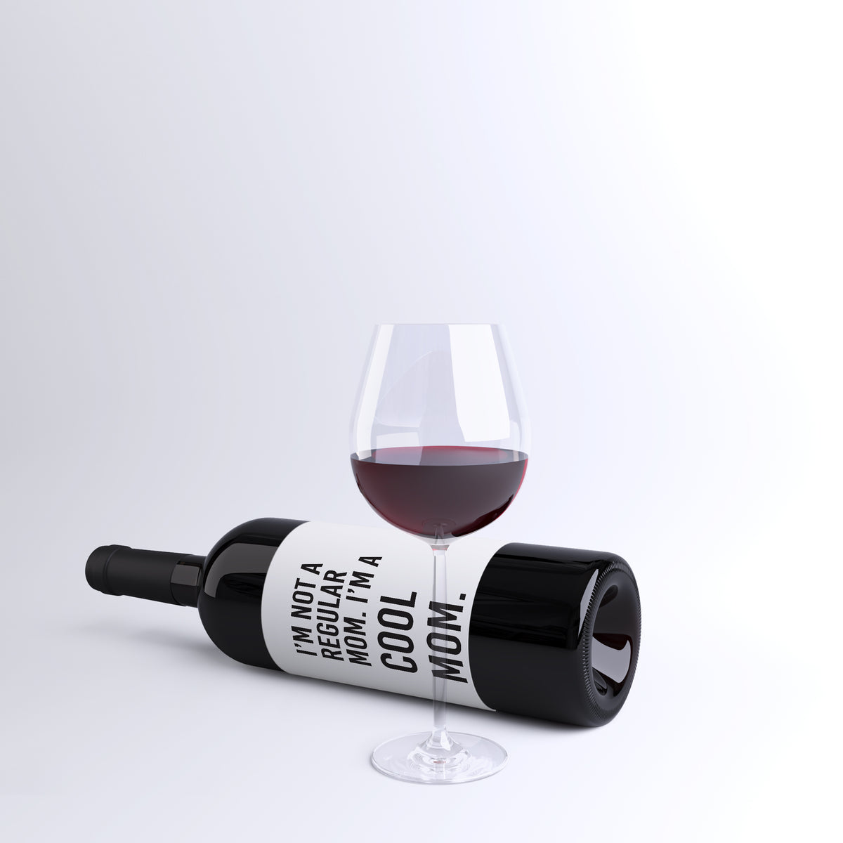 Funny Mom Life Wine Labels, Pack of 4