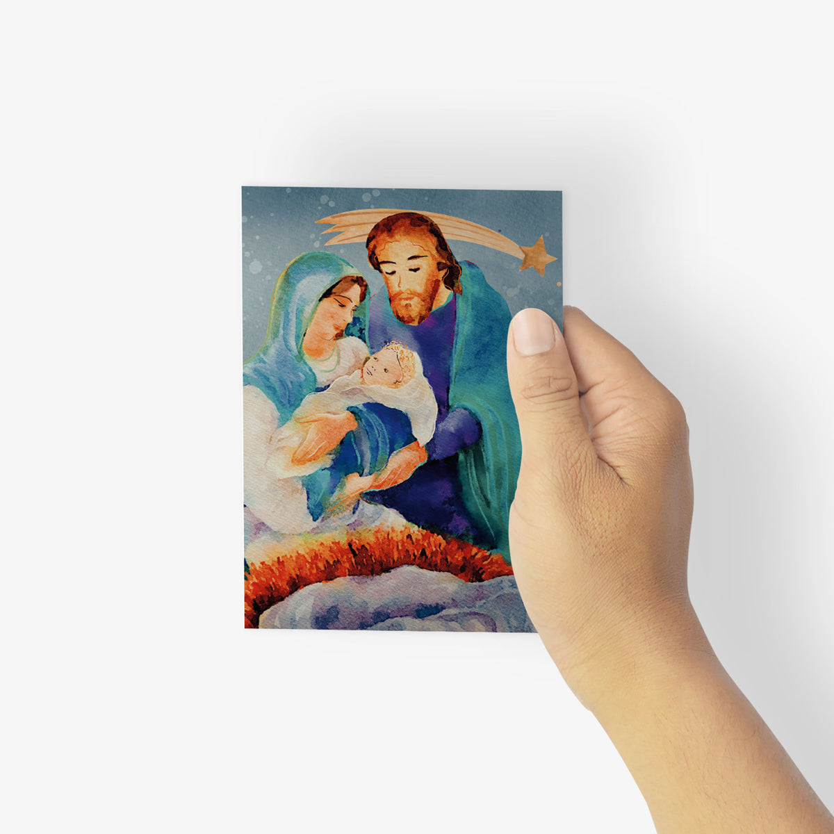 Traditional Religious Christmas Cards, Set of 24