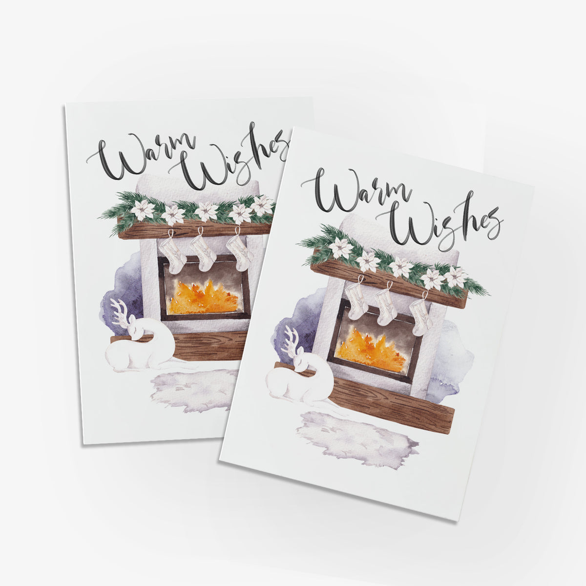 Warm Wishes by the Fire Holiday Cards