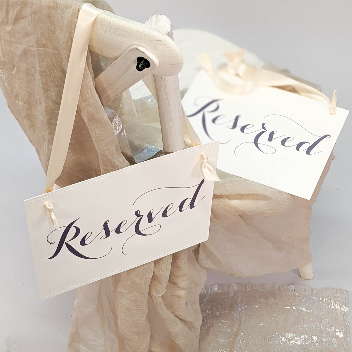 Reserved Signs, Set of 2