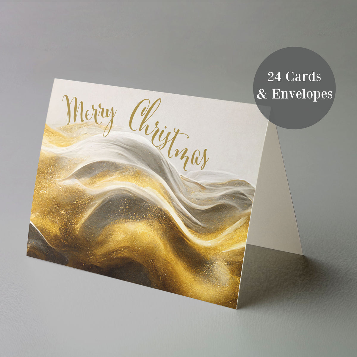 Merry Christmas Greeting Cards, Set of 24