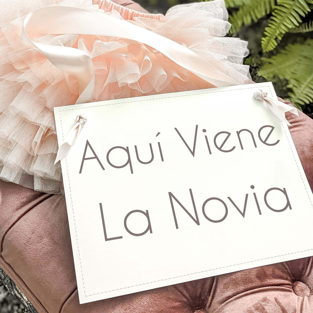 Aquí Viene La Novia Sign