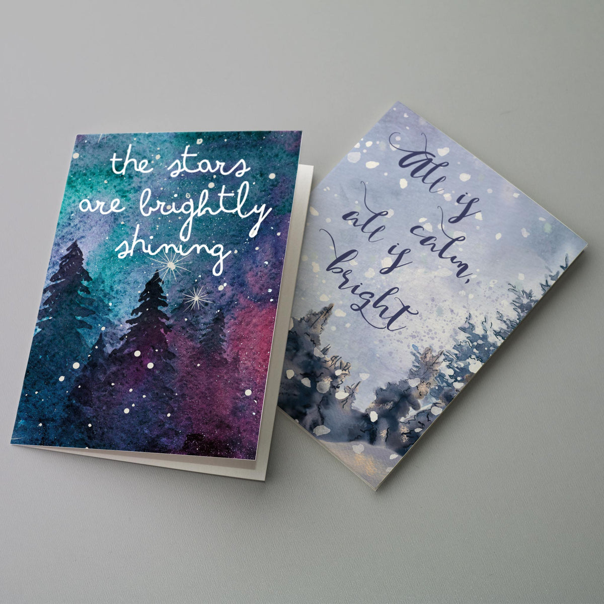 Religious Christmas Greeting Cards, Set of 24