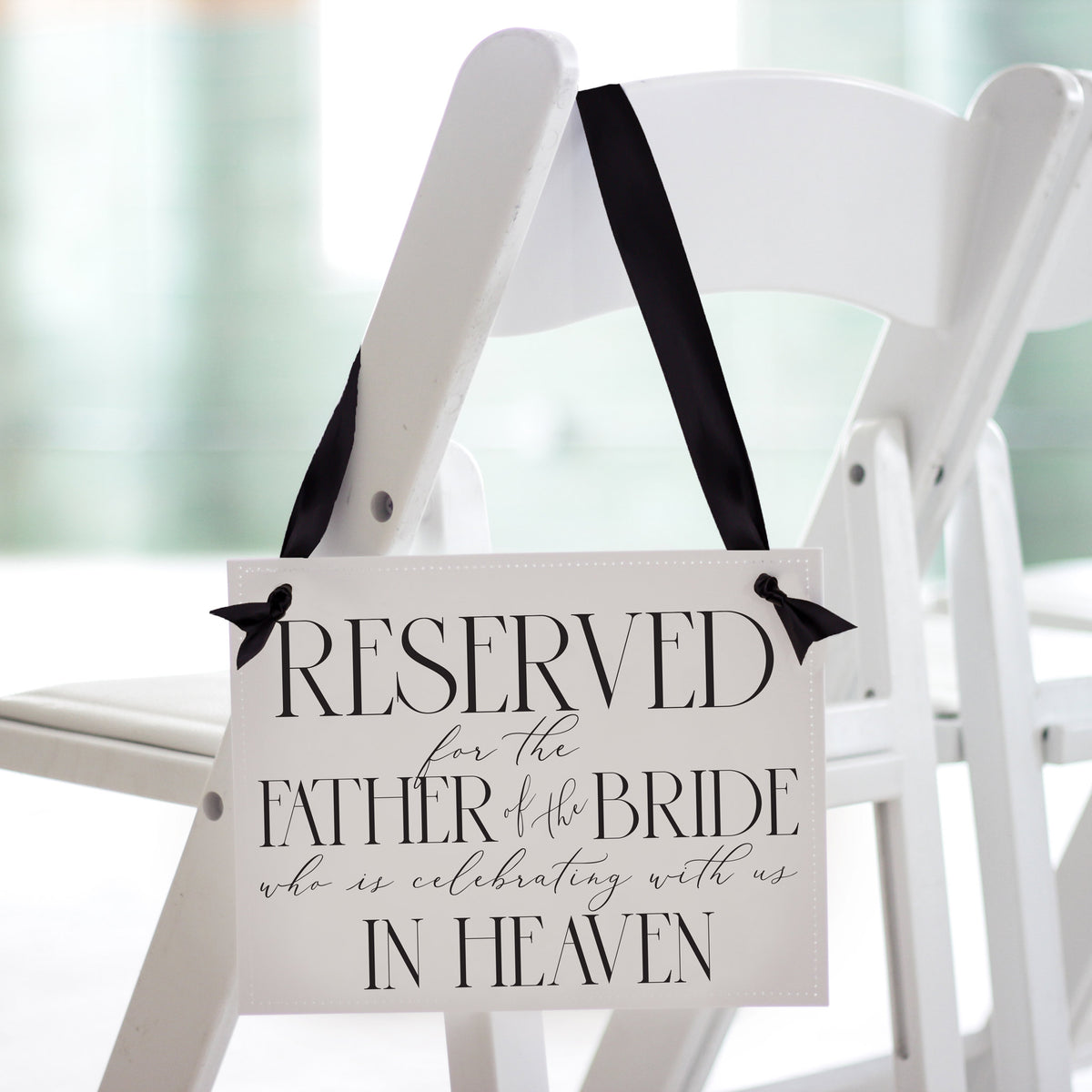 Father of the Bride Memorial Sign