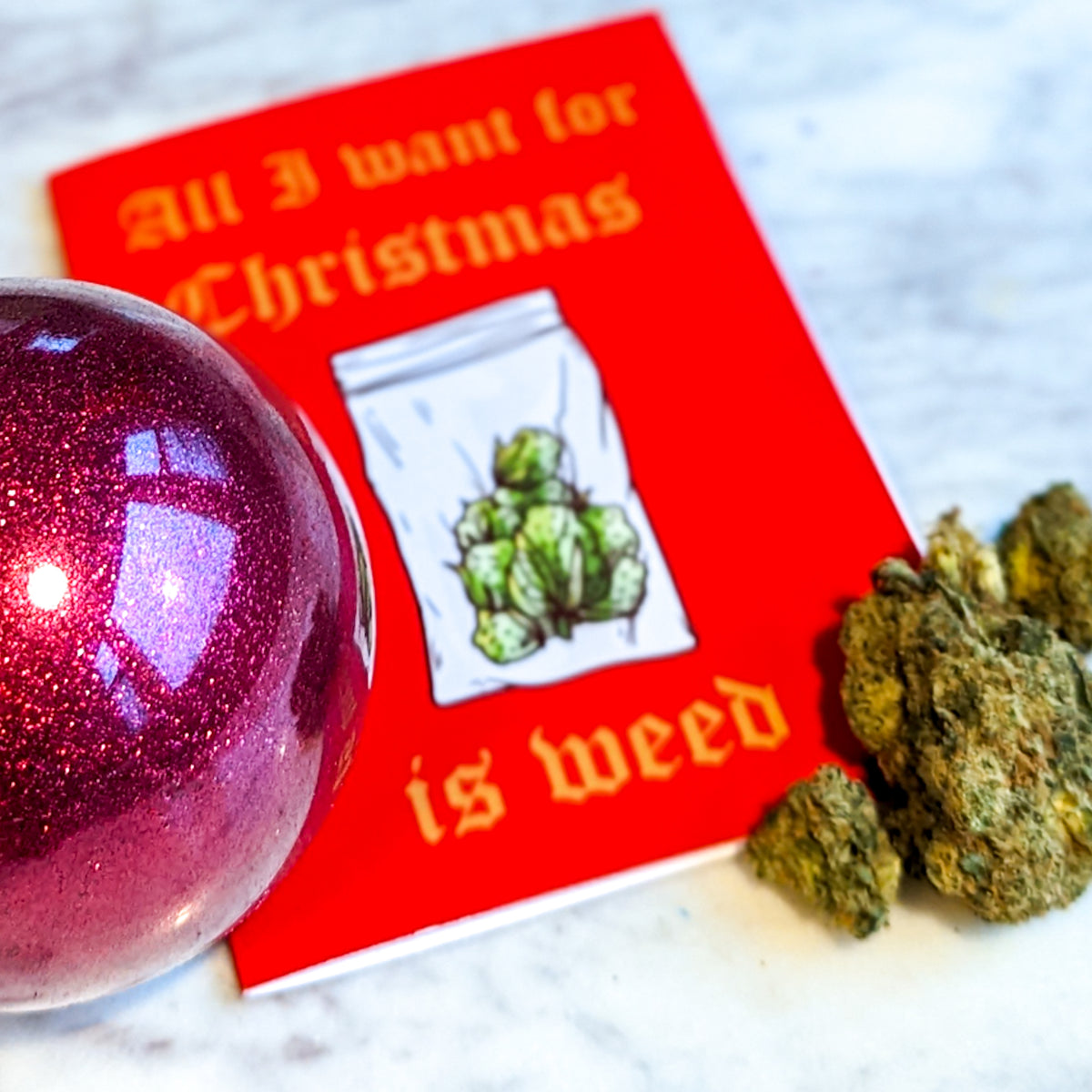 Cannabis Christmas Cards, Set of 24