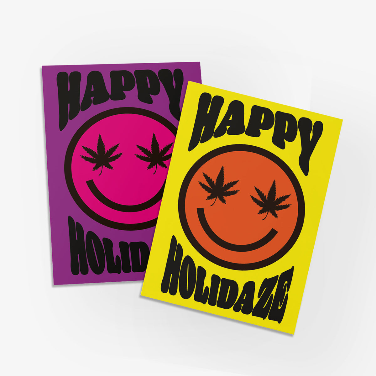 Happy Holidaze Smiley Face Greeting Cards, Set of 24