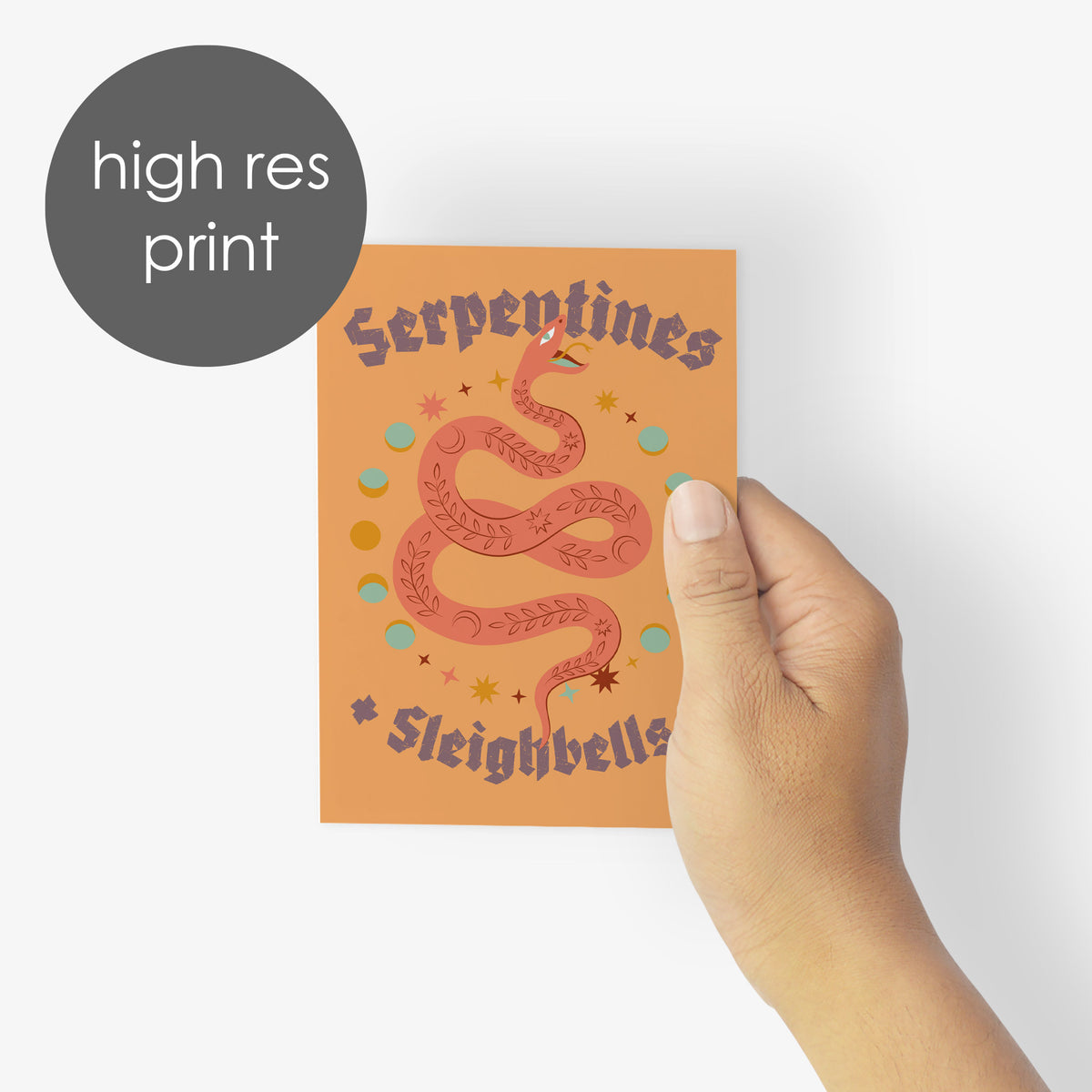 Boho Magic Christmas Cards, Set of 24