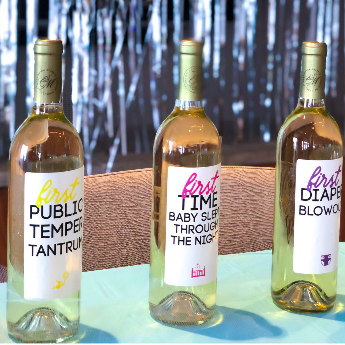 Mommy Milestones Wine Labels, Pack of 8