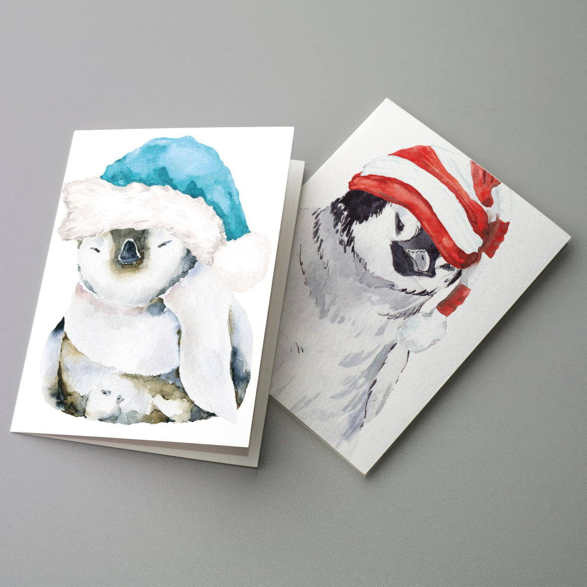 Baby Animal Holiday Greeting Cards, Set of 24