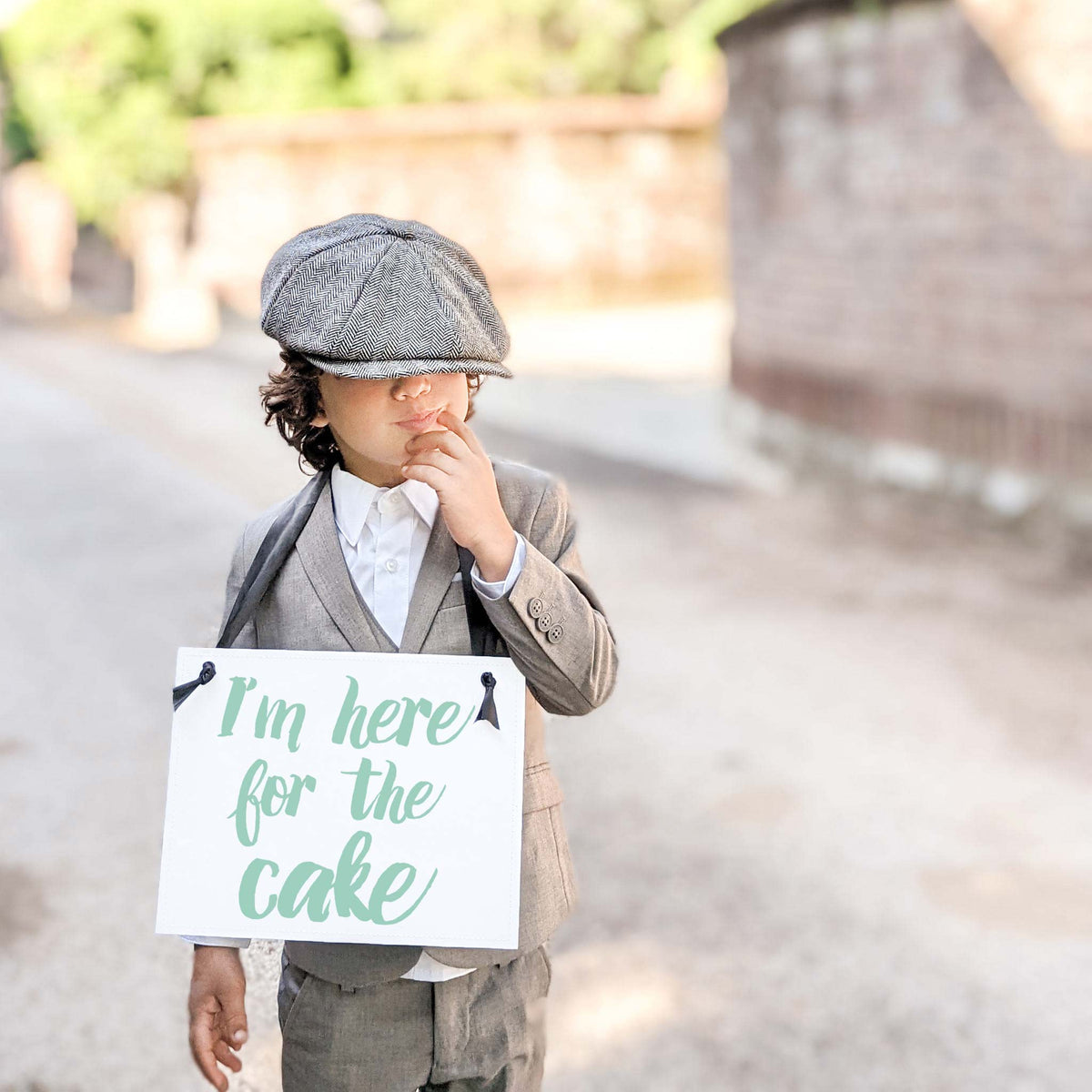 I'm Here for the Cake Sign