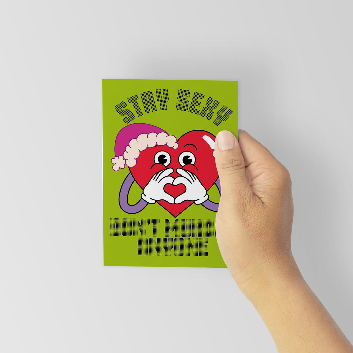 Naughty Santa Christmas Cards, Set of 24
