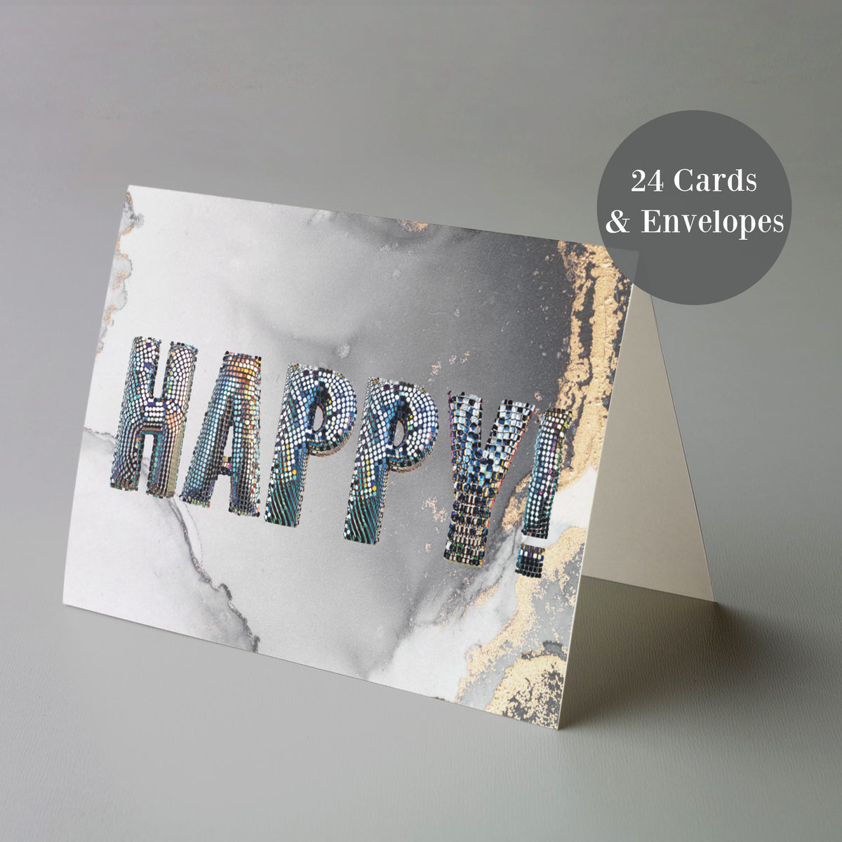 Disco Ball Holiday Cards, Set of 24