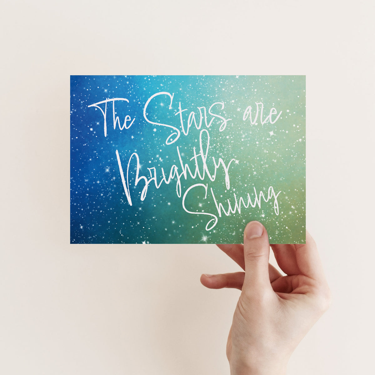 Religious Lyric Christmas Greeting Cards, Set of 24