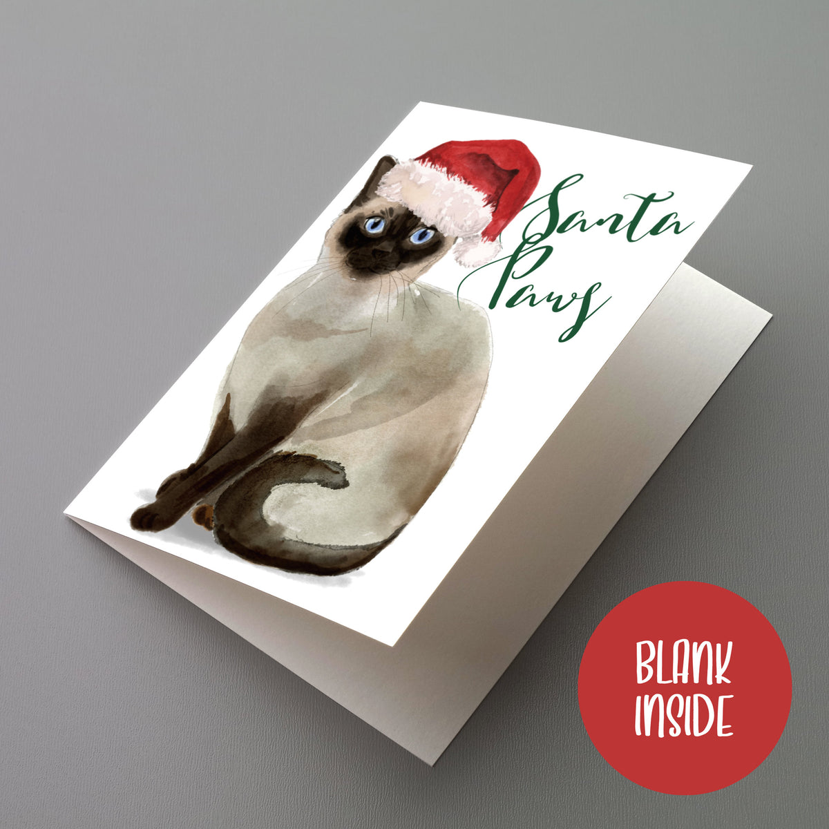 Meowy Christmas Greeting Cards, Set of 24