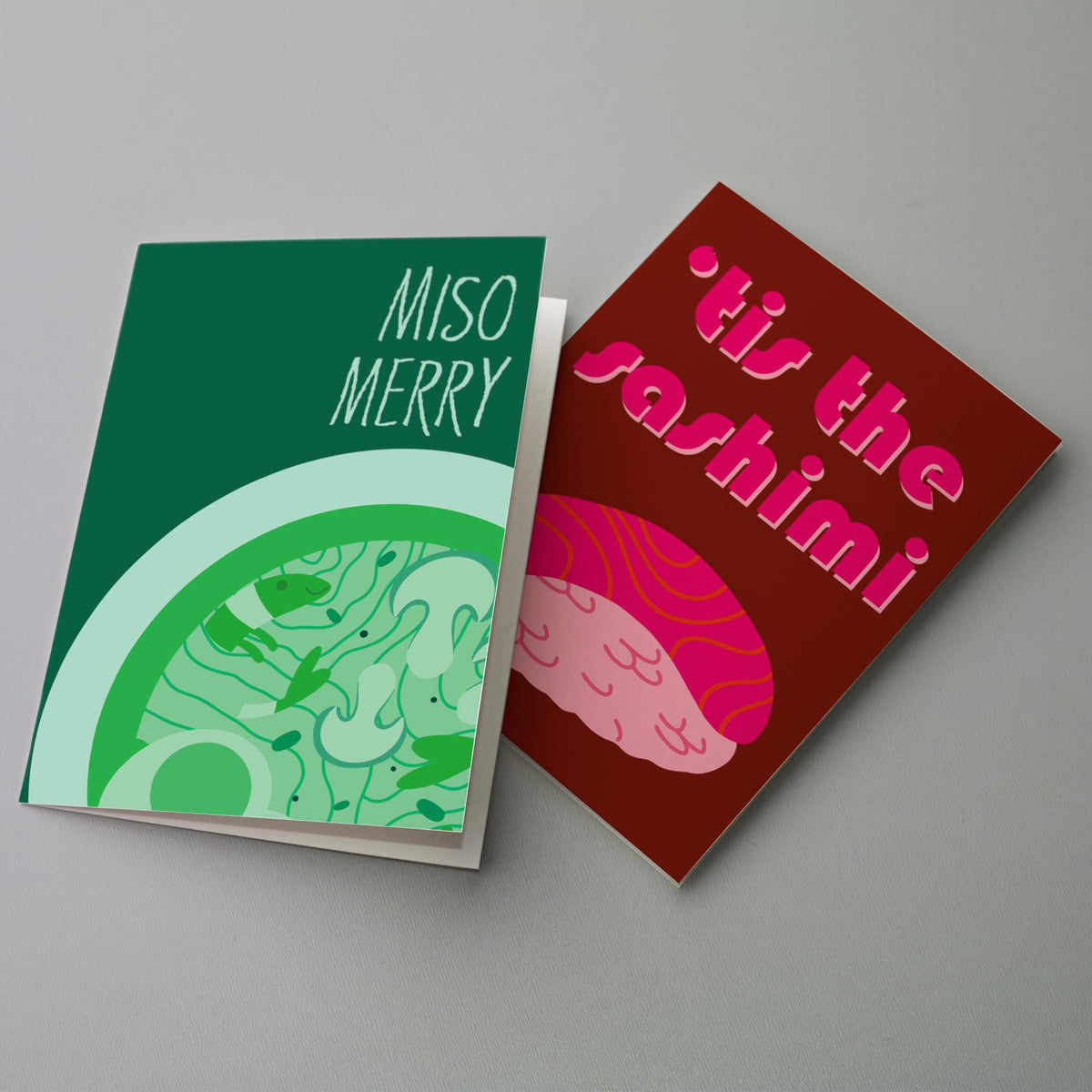 Sushi Season Christmas Greeting Cards, Set of 24