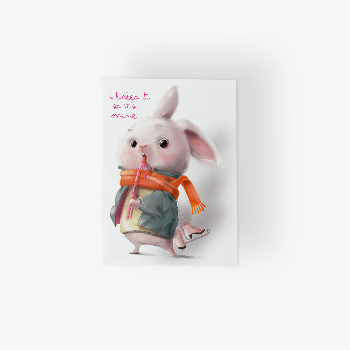 Naughty Holiday Bunny Greeting Cards, Set of 24