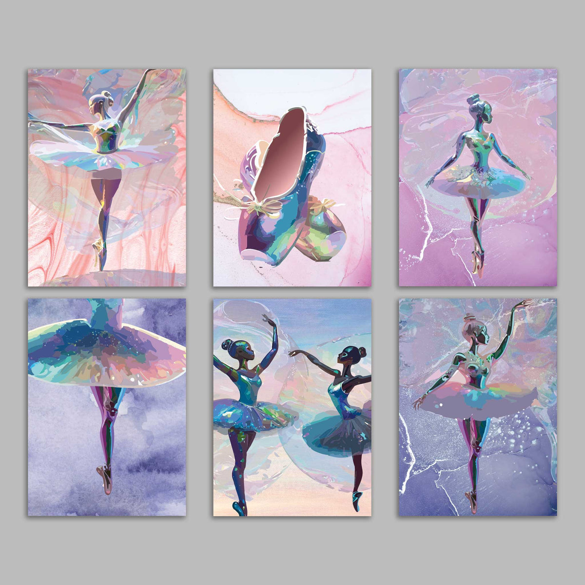 Ballerina Holiday Greeting Cards, Set of 24