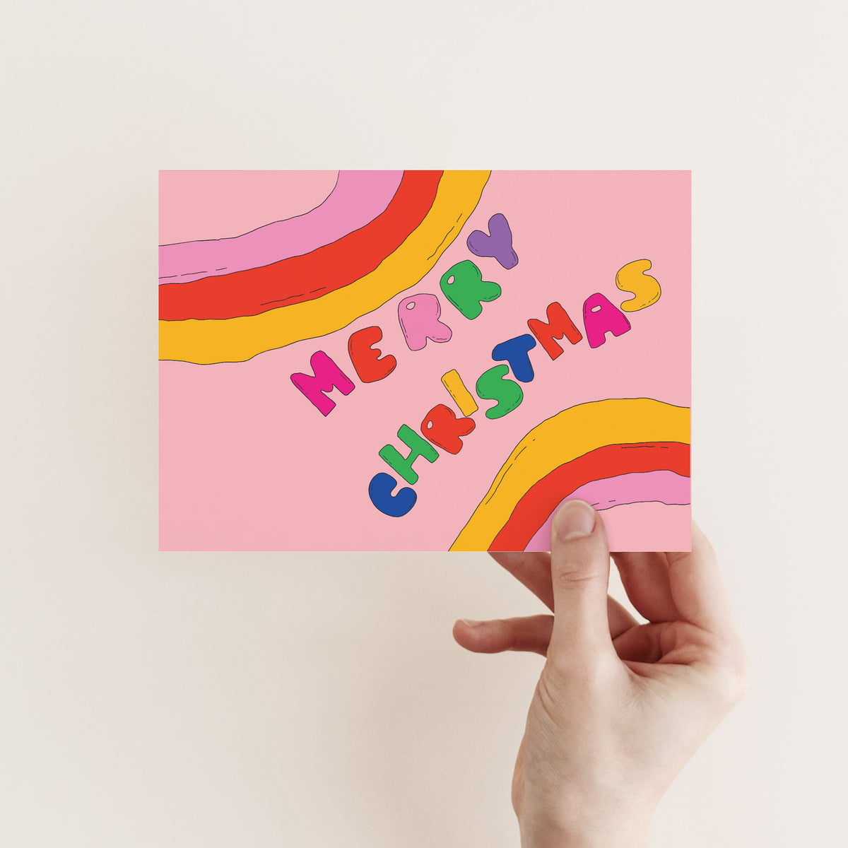 Hippy Holiday Christmas Cards, Set of 24