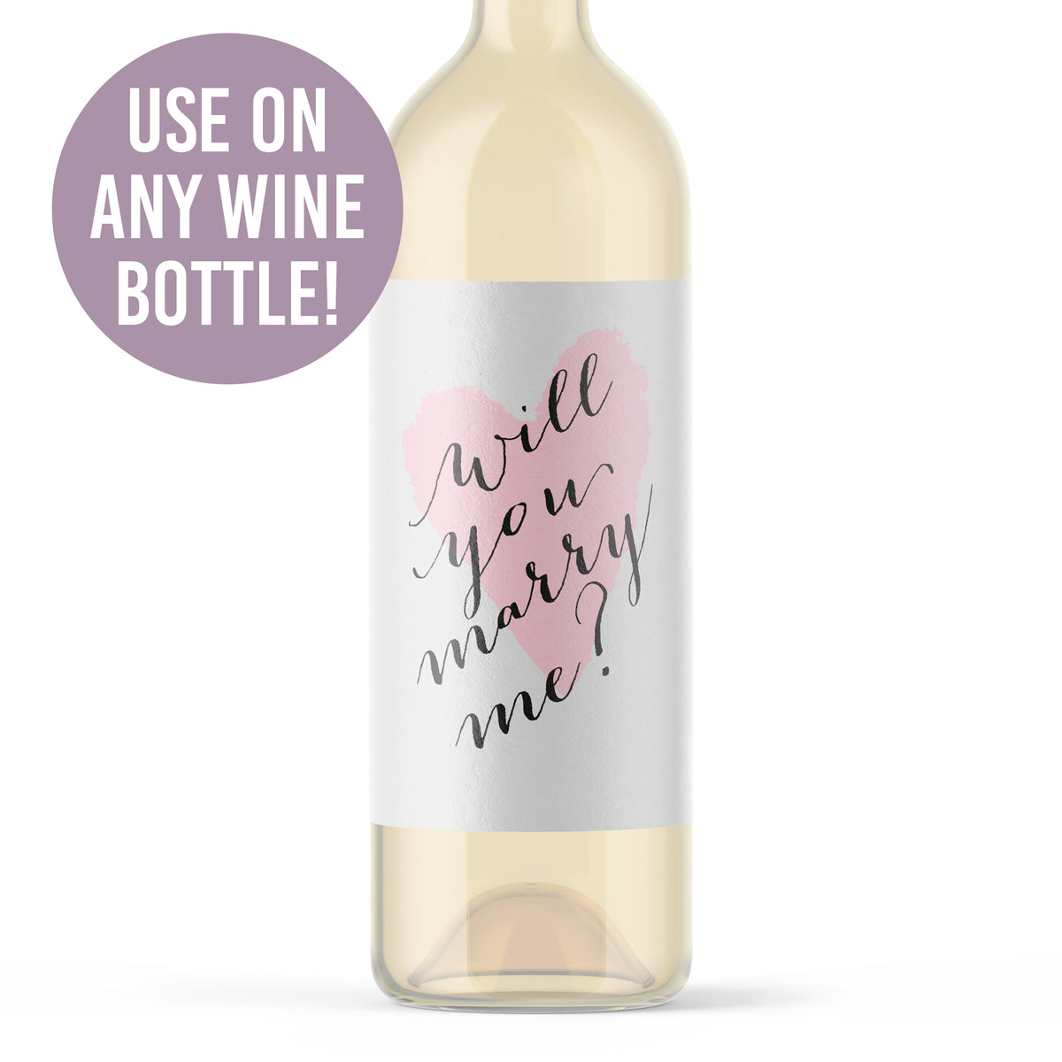 Will You Marry Me Wine Label