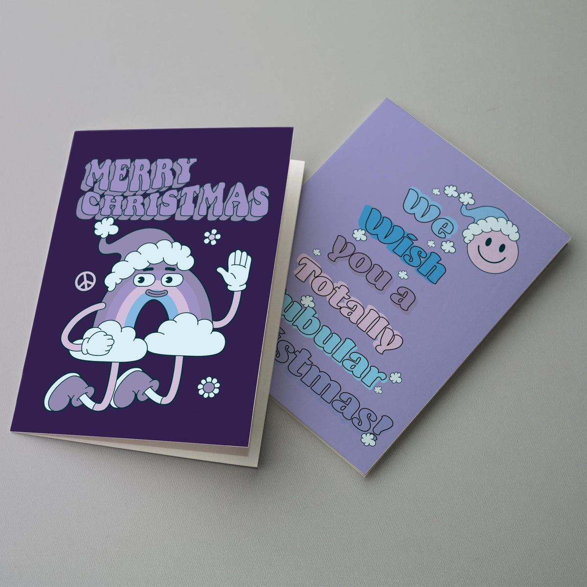 Boho Santa Christmas Cards, Set of 24
