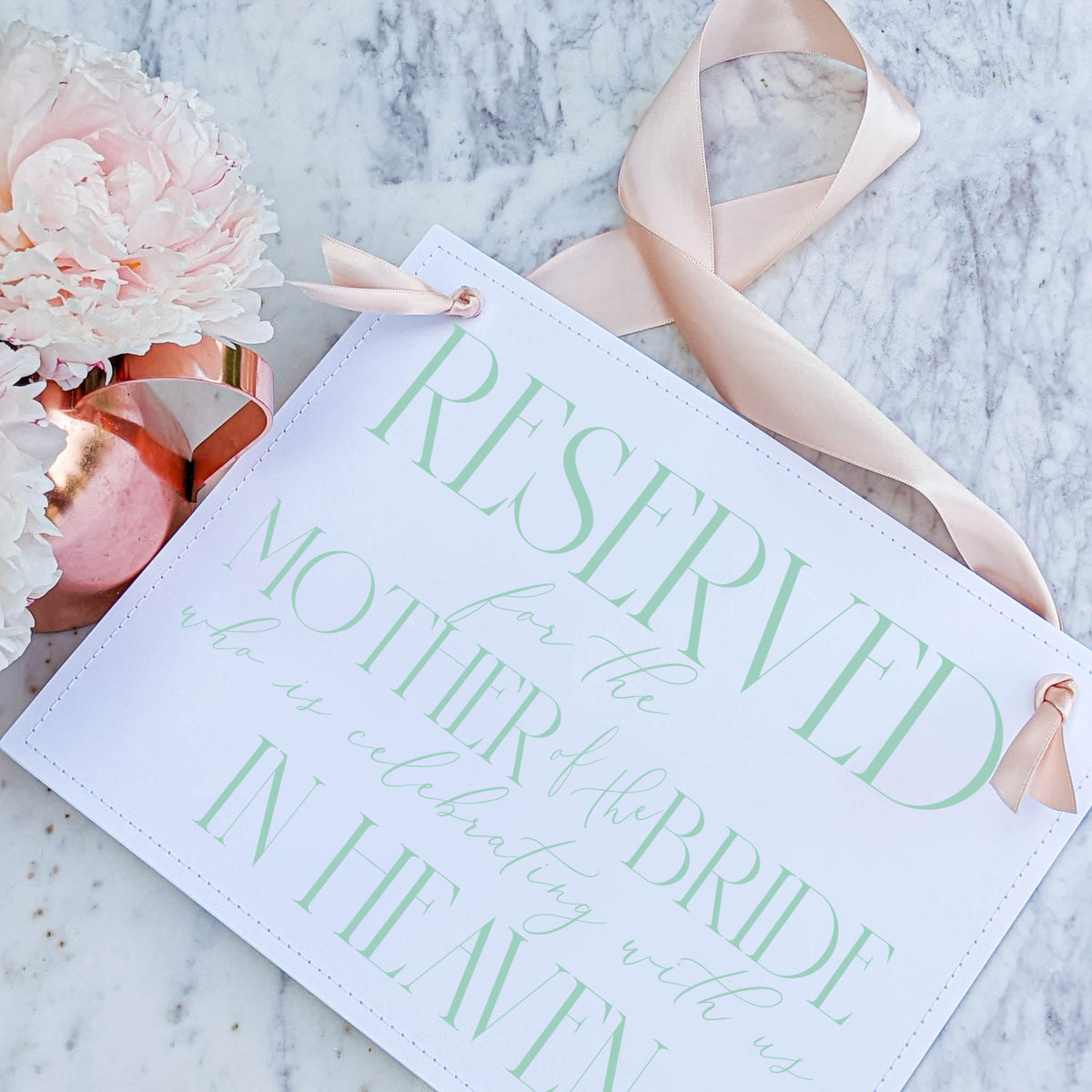 Mother of the Bride Memorial Sign