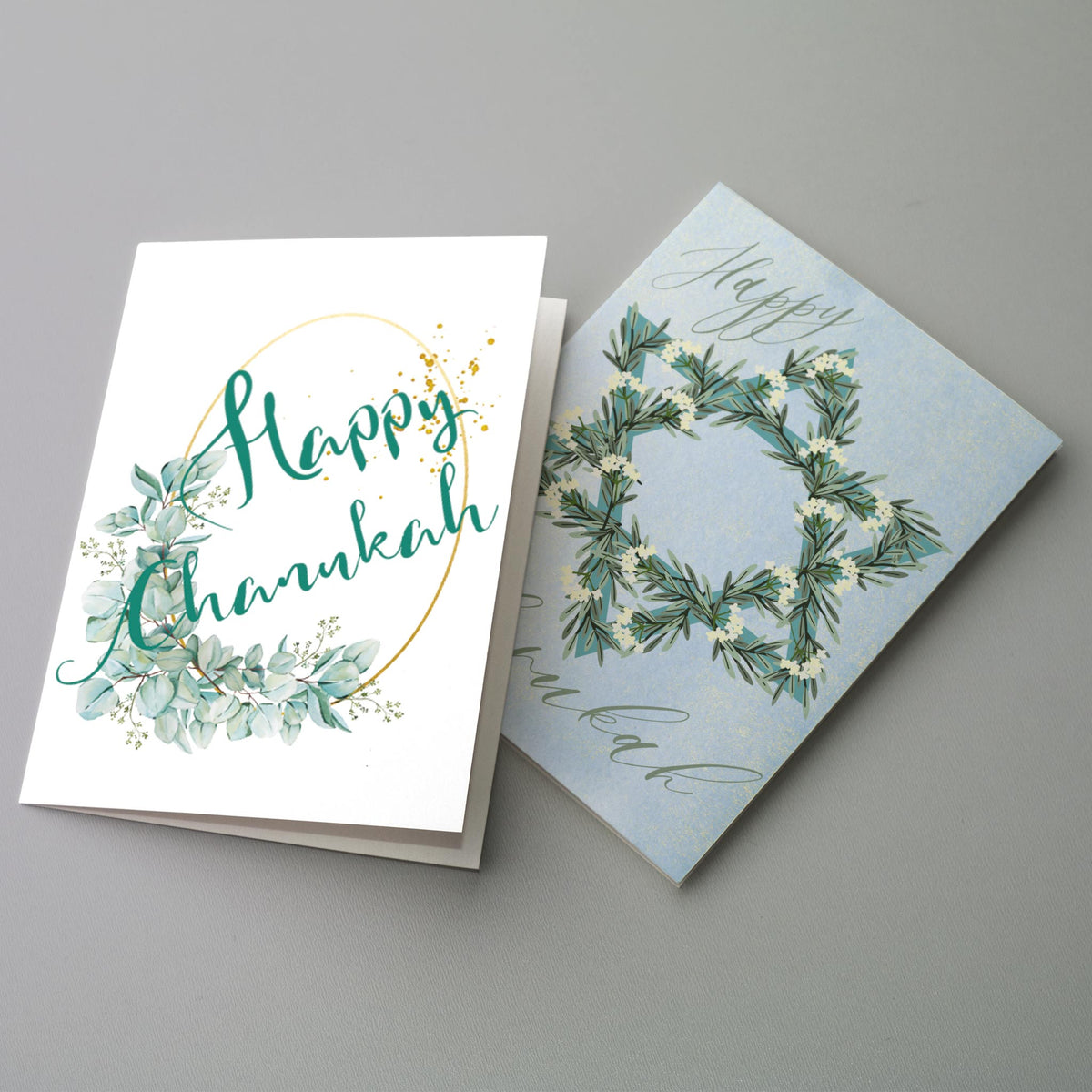 Mixed Variety Happy Chanukah Greeting Cards, Set of 24