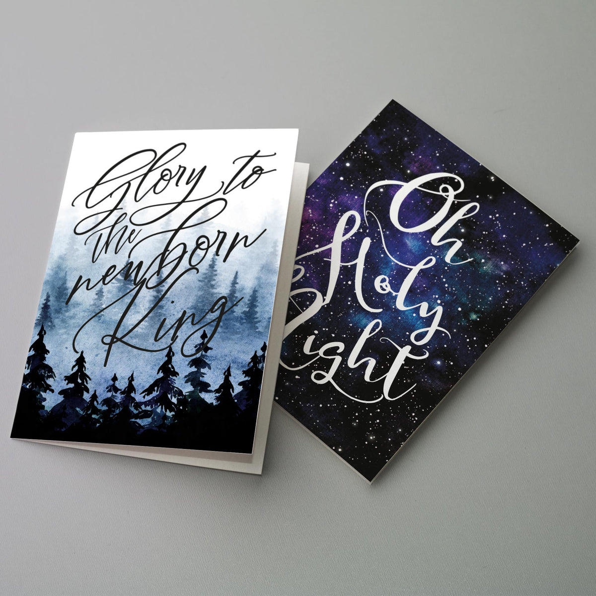 Religious Christmas Greeting Cards, Set of 24