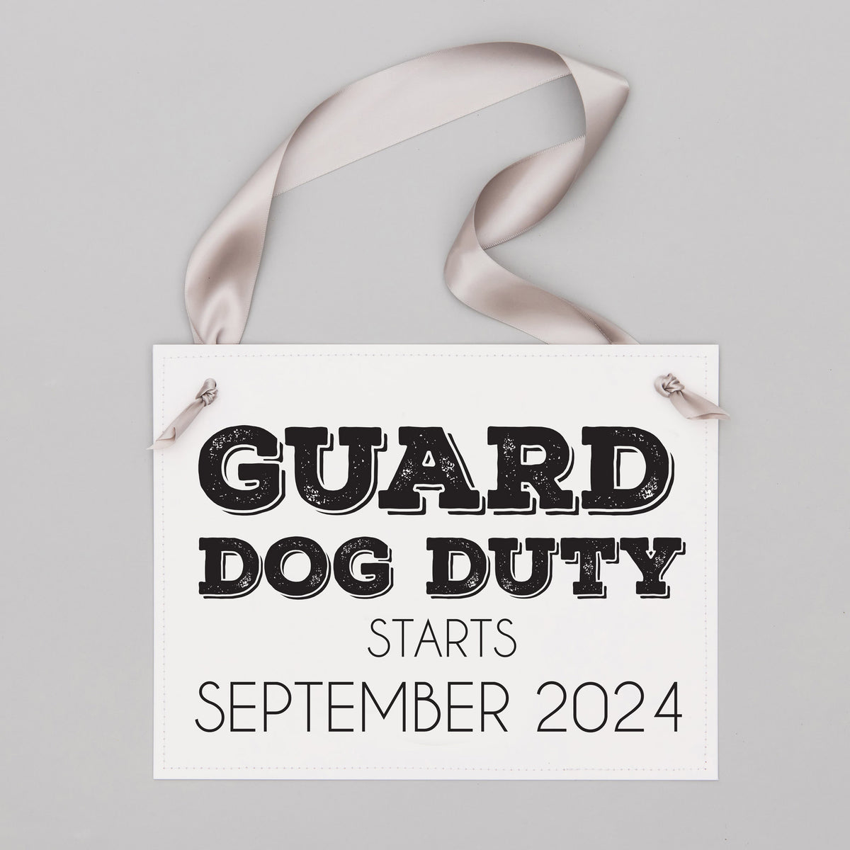 Dog Pregnancy Announcement Signs, Set of 2