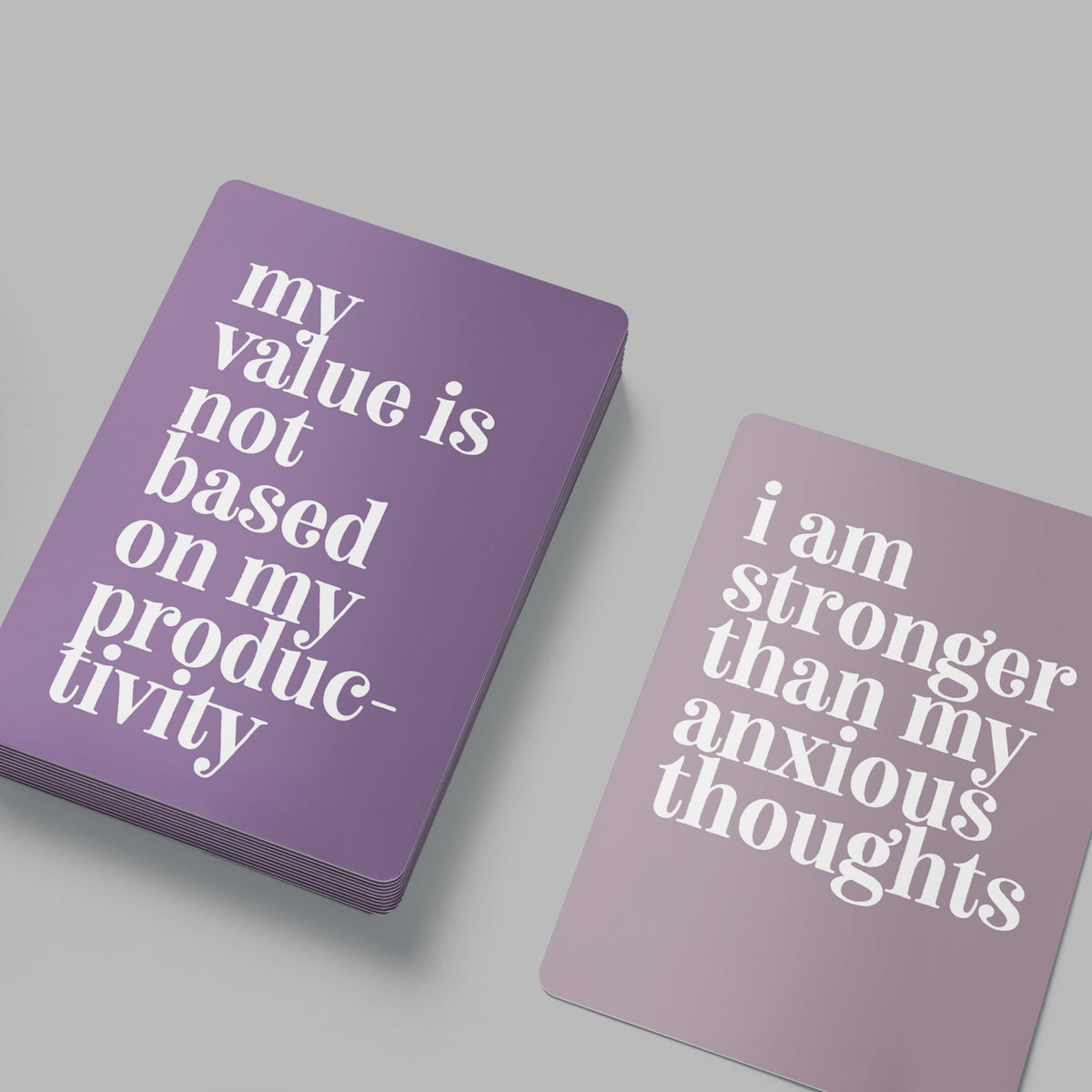 Anxiety Relief Affirmation Cards, Deck of 16