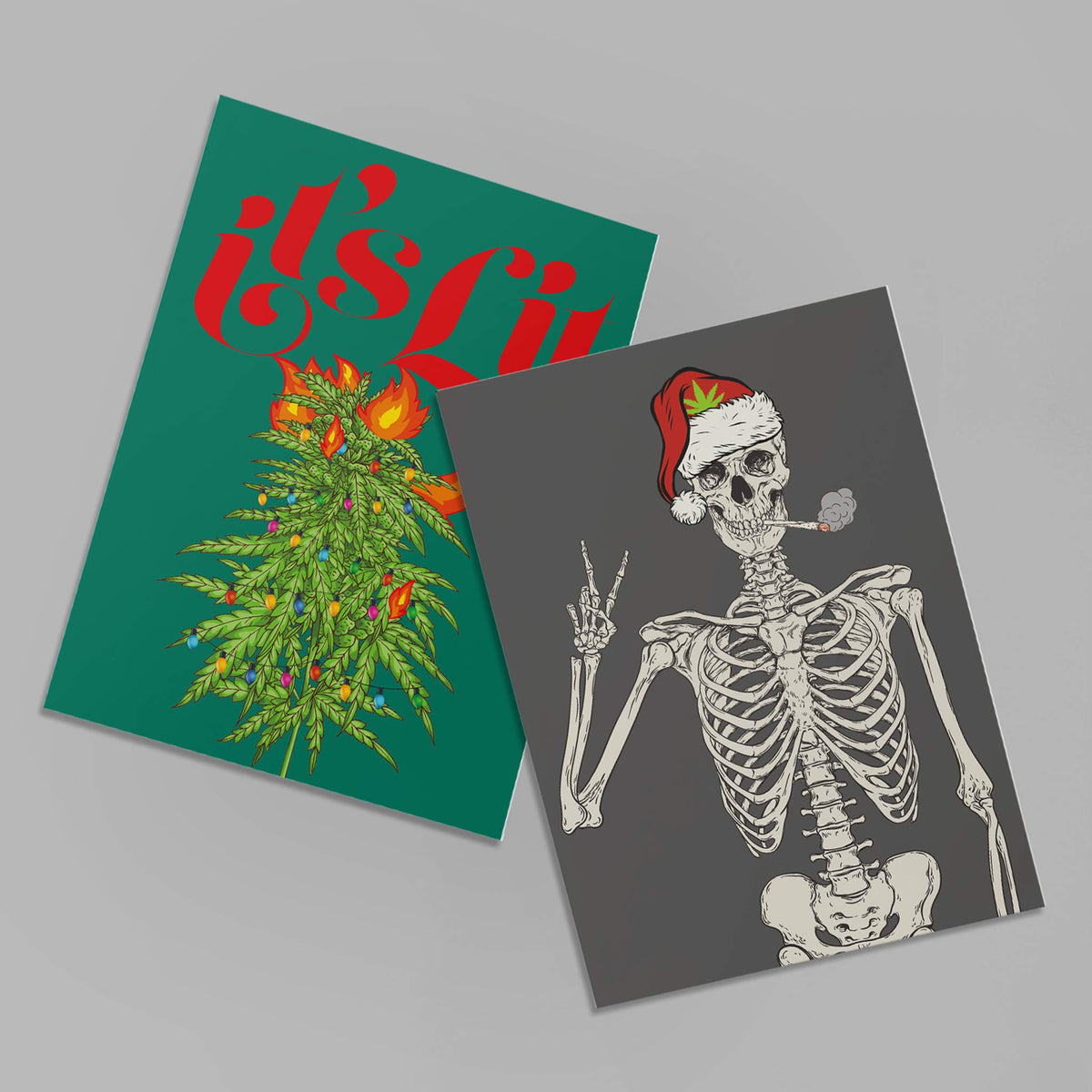 Mixed Holiday Stoner Greeting Cards, Set of 24