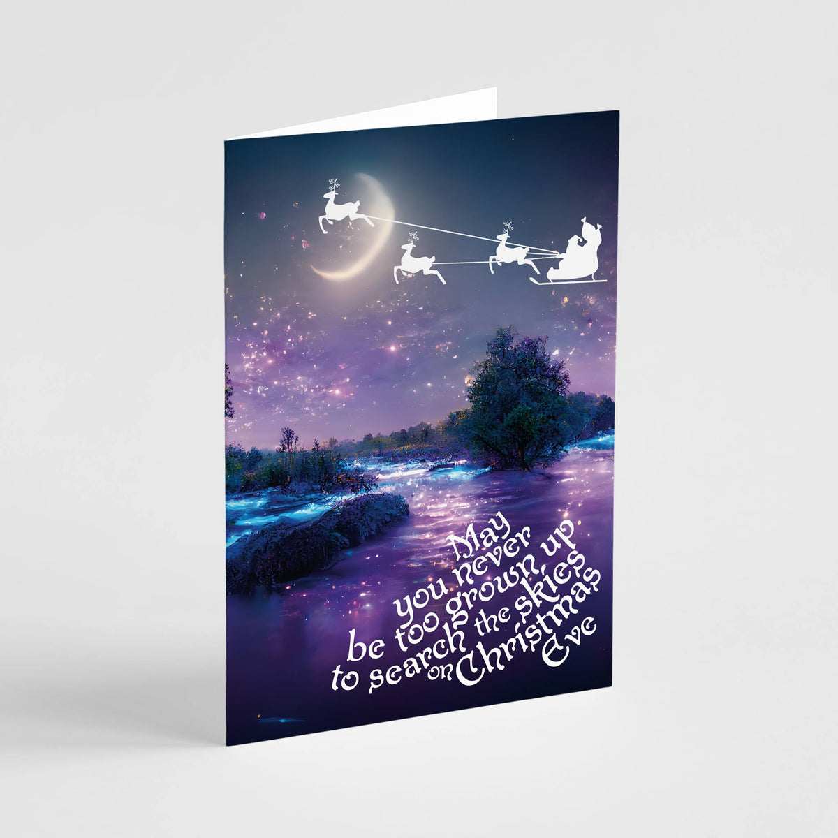 Magical Christmas Eve Greeting Cards, Set of 24