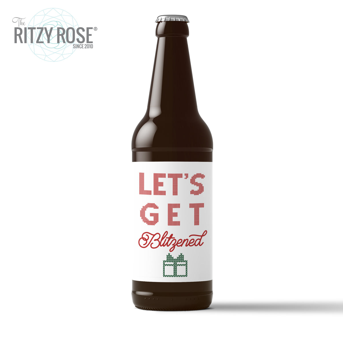 Funny Beer Lover Christmas Beer Labels, Pack of 6