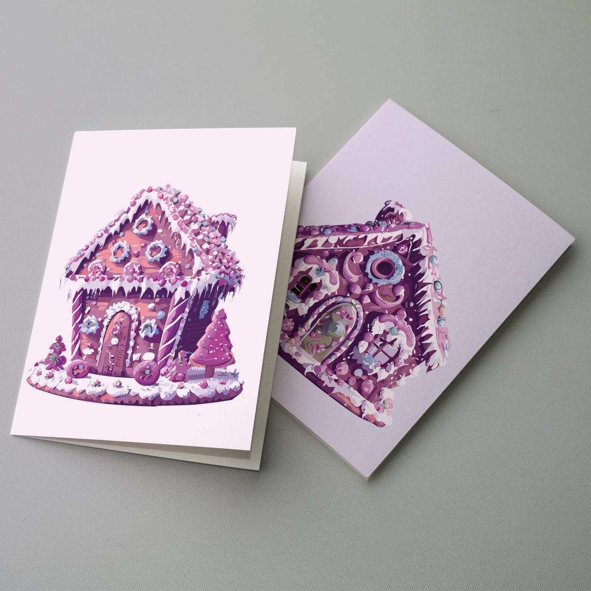 Gingerbread House Christmas Cards, Set of 24