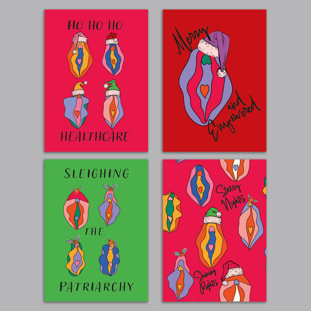Women's Empowerment Christmas Cards, Set of 24