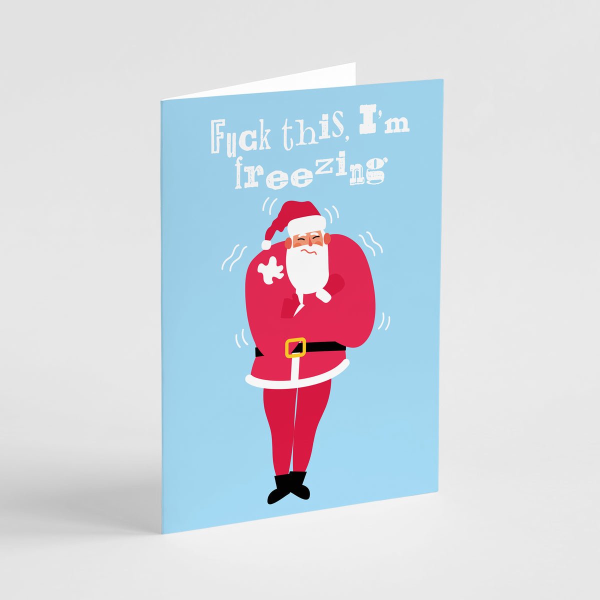 Funny Santa Christmas Greeting Cards, Set of 24